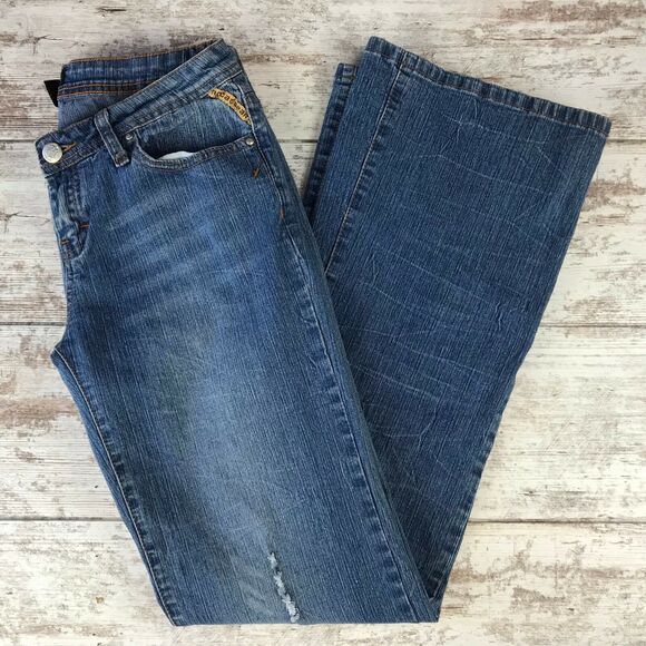 Rocawear Womens Juniors Jeans Blue Size 7 Boot Cut - Picture 8 of 10